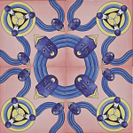 Плитка дизайнерская с узором Дива варинант исполнения - 1 | Loft Concept в Рязани