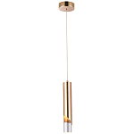 Подвесной светильник Metal Acrylic Tube Gold Hanging Lamp варинант исполнения - 2 | Loft Concept в Рязани