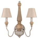 Бра с двумя конусовидными тканевыми абажурами Neighborhood варинант исполнения - 1 | Loft Concept в Рязани