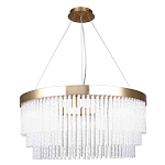 Люстра подвесная со стеклянными подвесками в виде перекрученных трубочек Nembus варинант исполнения - 1 | Loft Concept в Рязани