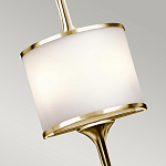 Бра вертикальное с белым полукруглым плафоном и длинным стержнем L Kichler варинант исполнения - 8 | Loft Concept в Рязани