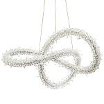 Фигурная люстра с хрустальным декором Gilbertine Crystal Curly Ring Chandelier варинант исполнения - 1 | Loft Concept в Рязани