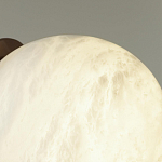 Настенно-потолочный светильник с плафоном в форме шара из алебастра Cryptocrystalline Stone варинант исполнения - 6 | Loft Concept в Рязани