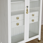 Дизайнерский шкаф витрина Elsa Dreams White с 4-мя ящиками варинант исполнения - 4 | Loft Concept в Рязани