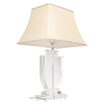 Настольная лампа хрустальная с бежевым абажуром Perfect варинант исполнения - 2 | Loft Concept в Рязани