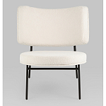 Мини-кресло District Lounge букле белый варинант исполнения - 4 | Loft Concept в Рязани