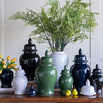 Ваза с крышкой однотонная Высота 31 см Chinoiserie Ceramics варинант исполнения - 4 | Loft Concept в Рязани