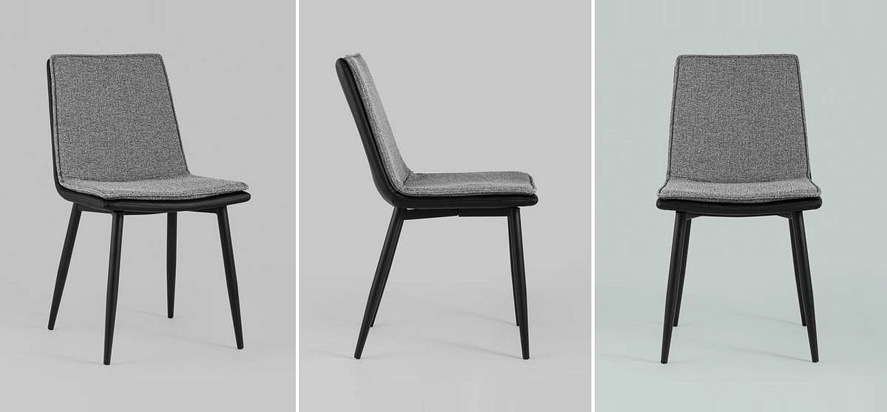 Стул Melissa Chair Серая Рогожка Стул Melissa Chair Серая Рогожка - Loft-Concept в Рязани