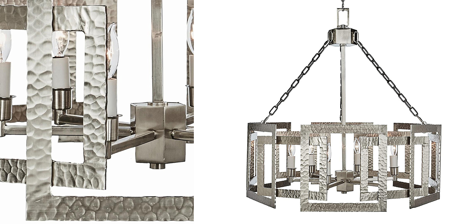 Люстра Textured Cage Pendant Lamp Silver Chandelier Люстра Textured Cage Pendant Lamp Silver Chandelier - Loft-Concept в Рязани