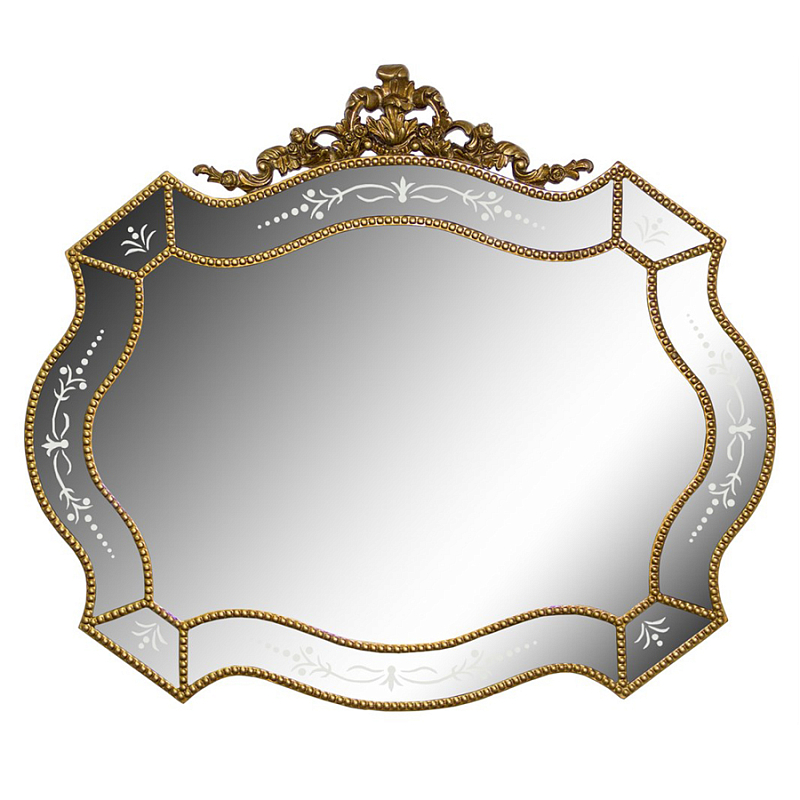 Зеркало Gold Chain Frame Золотой в Рязани | Loft Concept 