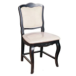 Стул из массива березы с мягким сиденьем без подлокотников в стиле прованс Vintage варинант исполнения - 1 | Loft Concept в Рязани