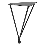 Стол журнальный c коричневой круглой столешницей на четырех металлических ножках Charm Coffee Table варинант исполнения - 3 | Loft Concept в Рязани