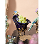 Чаша темно-синего цвета из фарфора с разноцветной птичкой Eden Garden porcelain and bronze варинант исполнения - 14 | Loft Concept в Рязани