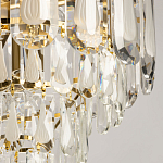 Люстра многоярусная с овальными прозрачными подвесками 36 см Harmonica варинант исполнения - 4 | Loft Concept в Рязани