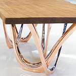 Обеденный стол прямоугольный с фигурными ножками G-table варинант исполнения - 3 | Loft Concept в Рязани