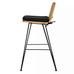 Стул барный с ротанговым плетением Half Bar Chair with Wicker без подлокотников варинант исполнения - 2 | Loft Concept в Рязани