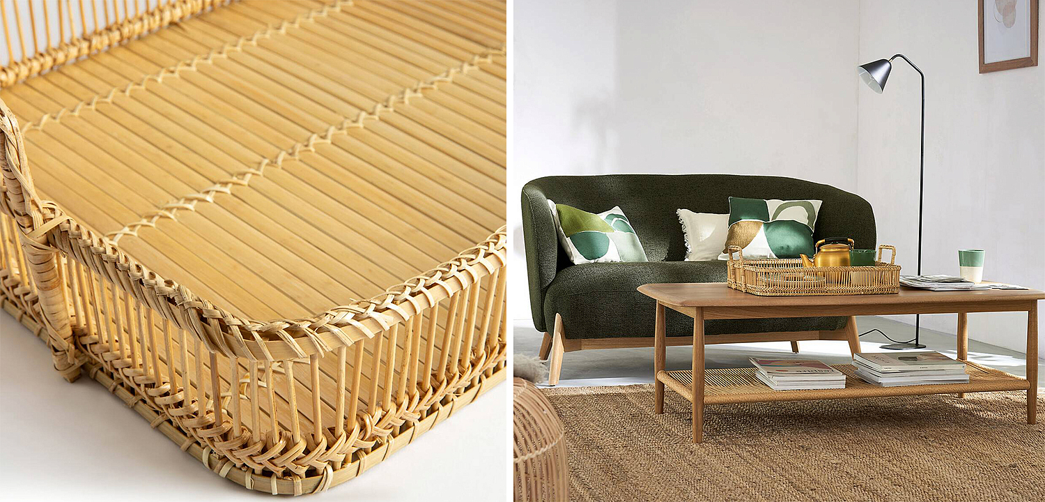 Поднос Wicker Bamboo Rattan Поднос Wicker Bamboo Rattan - Loft-Concept в Рязани