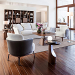 Приставной столик из массива дерева Walnut варинант исполнения - 9 | Loft Concept в Рязани