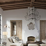 Бра с двумя тканевыми абажурами в форме цилиндра Prerequisites варинант исполнения - 4 | Loft Concept в Рязани