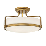 Потолочный светильник с круглым матовым белым плафоном Hinkley варинант исполнения - 1 | Loft Concept в Рязани