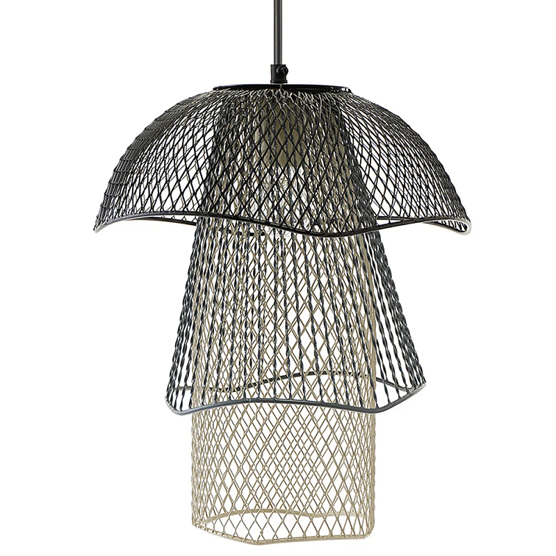 Подвесной светильник Black Grey Mesh Tube Lampshade Hanging Lamp Черный Серый Бежевый Подвесной светильник Black Grey Mesh Tube Lampshade Hanging Lamp Черный Серый Бежевый в Рязани | Loft Concept