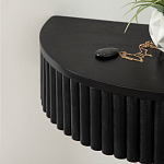 Прикроватный подвесной столик с ящиком черный Bedside Hanging Table варинант исполнения - 4 | Loft Concept в Рязани