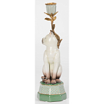 Подсвечник в виде кошки из фарфора с бронзовыми элементами Paradise Cat варинант исполнения - 3 | Loft Concept в Рязани