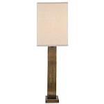 Настольная лампа с корпусом в форме кольца и прямоугольным абажуром French Ring варинант исполнения - 4 | Loft Concept в Рязани