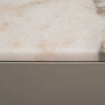 Тумба под телевизор серая с мраморной столешницей Uniqueness Marble варинант исполнения - 6 | Loft Concept в Рязани