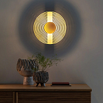 Бра в виде металлического диска Amadis Gold Wall Lamp варинант исполнения - 8 | Loft Concept в Рязани