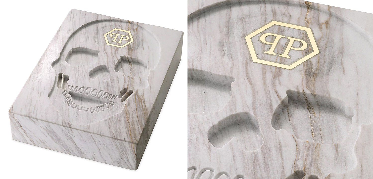 Статуэтка Philipp Plein Marble Skull book Статуэтка Philipp Plein Marble Skull book - Loft-Concept в Рязани