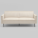 Диван современный вельветовый прямой Worcester Молочный варинант исполнения - 2 | Loft Concept в Рязани