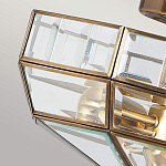 Потолочный светильник шестигранной формы с прозрачными стеклянным плафоном Elstead Lighting варинант исполнения - 4 | Loft Concept в Рязани