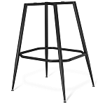 Барный стул со спинкой и подлокотниками на 4-х металлических ножках Douglas Rhombus Синий Велюр варинант исполнения - 5 | Loft Concept в Рязани