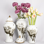 Декоративная ваза с крышкой Flowers in Pots варинант исполнения - 4 | Loft Concept в Рязани