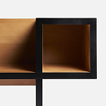 Дизайнерская скамейка  Canton  Beech and Black Bench варинант исполнения - 10 | Loft Concept в Рязани