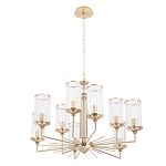 Люстра с 9-ю цилиндрическими стеклянными плафонами Jeanette варинант исполнения - 1 | Loft Concept в Рязани