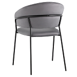 Стул в велюре серого цвета Horizon варинант исполнения - 5 | Loft Concept в Рязани