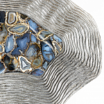 Кофейный стол со столешницей из агата Agate Design Blue  варинант исполнения - 3 | Loft Concept в Рязани