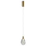Подвесной светильник со стеклянным плафоном в форме капли NAOMI drop transparent glass варинант исполнения - 2 | Loft Concept в Рязани
