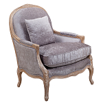 Кресло Ava Classical Armchair brown and grey velour варинант исполнения - 1 | Loft Concept в Рязани
