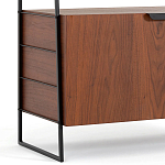 Стеллаж из орехового дерева Olson Rack варинант исполнения - 4 | Loft Concept в Рязани