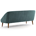 Трехместный диван с обивкой из велюра Belanger Sofa варинант исполнения - 3 | Loft Concept в Рязани