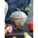 Шкатулка голубого цвета с цветочными орнаментами Blue Garden варинант исполнения - 3 | Loft Concept в Рязани