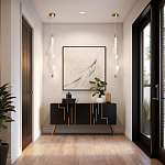 Люстра с белым скрученным плафоном Golden Swirl варинант исполнения - 10 | Loft Concept в Рязани