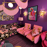 Картина Фламинго вышивка бисер Flamingo Beaded Wall Art варинант исполнения - 1 | Loft Concept в Рязани