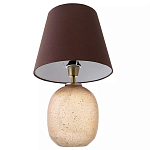 Настольная лампа с тканевым абажуром на овальном основании Lampshade on Oval Base варинант исполнения - 2 | Loft Concept в Рязани