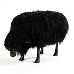 Банкетка Овечка черная Sheep Bench Black head down варинант исполнения - 2 | Loft Concept в Рязани
