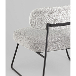 Кресло лаунж Kate букле серый варинант исполнения - 3 | Loft Concept в Рязани