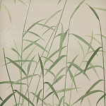 Обои ручная роспись Wild Grasses Special Colourway on Bleached Silver slub silk варинант исполнения - 2 | Loft Concept в Рязани